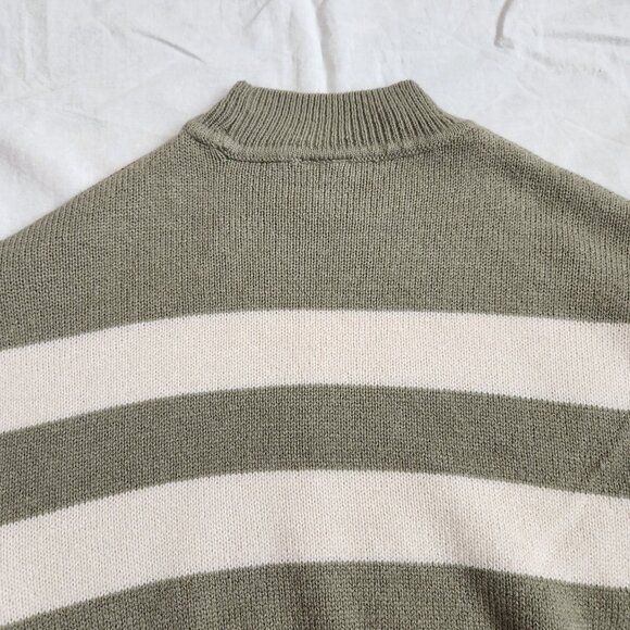 H&M Khaki Green striped sweater - XXS - Picture 9 of 12